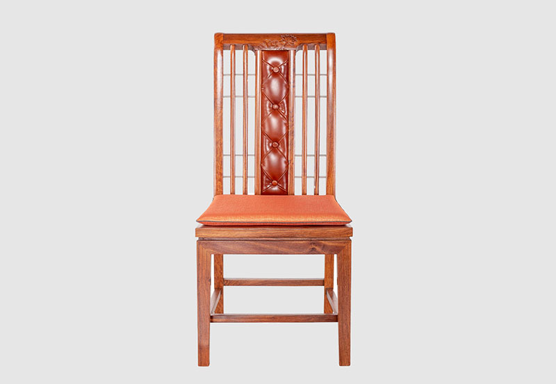 津南芙蓉榭中式实木餐椅效果图