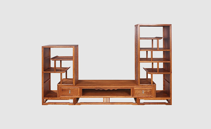 津南中式装饰厅柜组合家具效果图